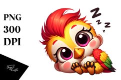 Enthusiastic Crazy Looking Baby Woodpecker Clipart Product Image 1