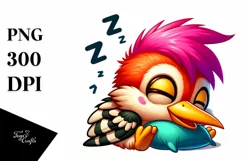 Colorful Small Baby Woodpecker Clipart Product Image 3