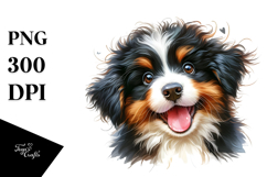 Happy Bernese Mountain Dog Baby PNG Product Image 1
