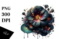 Detailed Glossy Nasturtium | Sublimation Clipart Product Image 3