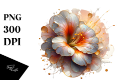 Abstract Nasturtium PNG Product Image 1