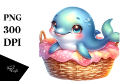 Colorful Baby Macaw Dolphin PNG Product Image 1