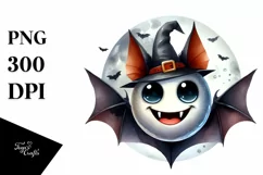 Funny Halloween Bat Goofy Smile | Sublimation Clipart Product Image 3