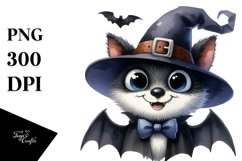 Funny Halloween Bat Goofy Smile | Sublimation Clipart Product Image 1