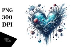 Digital Ice Heart, PNG Product Image 1