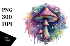 Magical Celestial Mushroom Tarot PNG Product Image 1