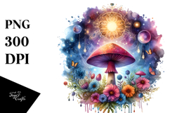 Magical Celestial Mushroom Tarot PNG Product Image 1