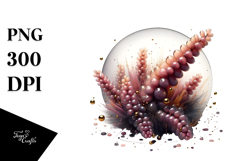 Abstract Heather Watercolor Splash PNG Product Image 1