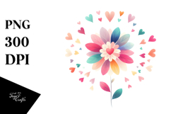 Colorful Boho Flower PNG Product Image 1
