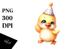 Baby Duck Party Hat PNG Product Image 1