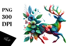 Vibrant Abstract Deer Product Image 1