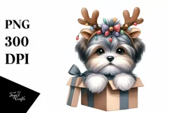 Expressive Baby Havanese Watercolor PNG Product Image 3