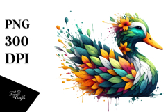 splashes, Abstract Duck, Transparent PNG Product Image 1