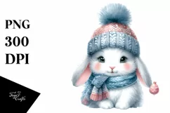baby Bunny Made of Christmass Ornaments, Transparent PNG Product Image 1