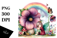 Colorful Fairy House Illustration Clipart Product Image 1