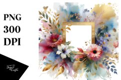 Abstract Watercolor Vibrant Dasy | Sublimation | Clipart Product Image 3