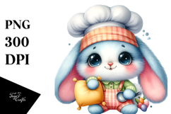Goofy Baby Bunny with Pillow PNG Product Image 1