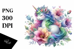Pastel Baby Unicorn PNG Product Image 3