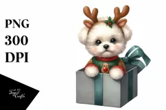 Expressive Baby Bichon Frise Watercolor PNG Product Image 3