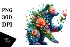 Vibrant Watercolor Bear Tumbler Product Image 1