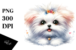 Cute Maltese PNG Product Image 1