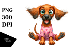 Happy Rhodesian Ridgeback Cartoon PNG Product Image 1