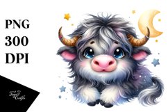 Colorful Smiling Baby Musk Ox | Clipart Product Image 1