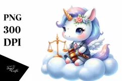 Cute Baby Unicorn, Lawyer | Clipart Product Image 3