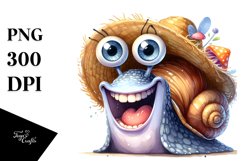 Expressive Snail Clipart Product Image 1