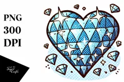 Cartoon Heart with , PNG Product Image 1