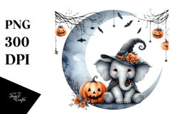 Elephant Dressed for Halloween PNG Product Image 1
