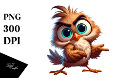 Bird with Rolling Eyes PNG Product Image 1