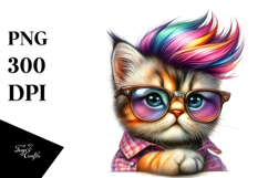 Cute Baby Cat Posing PNG Product Image 1