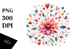 Colorful Boho Flower PNG Product Image 1