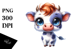 Baby Cow Rain Boots | Watercolor Product Image 1