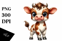 Baby Cow Rain Boots | Watercolor Product Image 1
