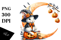 Bunny with Party Hat, Halloween PNG Product Image 1