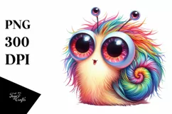 Cute Baby Snail Crazy Eyes Clipart Product Image 3