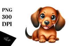 Happy Dachshund PNG Product Image 1
