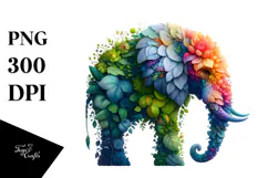 Vibrant Watercolor Elephant Tumbler Product Image 1