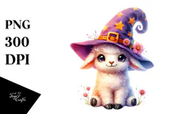 Vibrant Cute Baby Lamb PNG Product Image 1