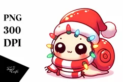 Baby Snail Christmas PNG Product Image 1