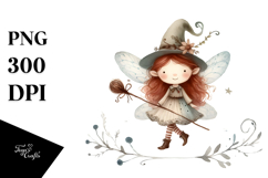 Vintage Funny Fairy White Background Product Image 1