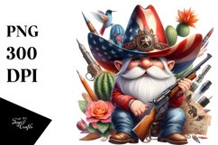 Vibrant Cowboy Gnome PNG Product Image 1