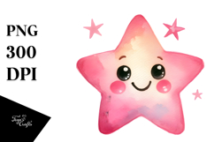 Simple Smiling Star PNG Product Image 1