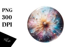 Glossy Cosmos Sticker Clipart Product Image 1