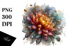 Abstract Shiny Marigold Sublimation Clipart Product Image 1