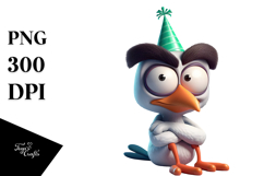 Bird with Sunglasses, Transparent PNG Product Image 1
