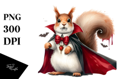 Funny Vampire Squirrel Clipart Product Image 1