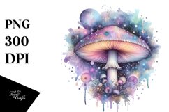 Mystical Celestial Mushroom Splash PNG Product Image 1